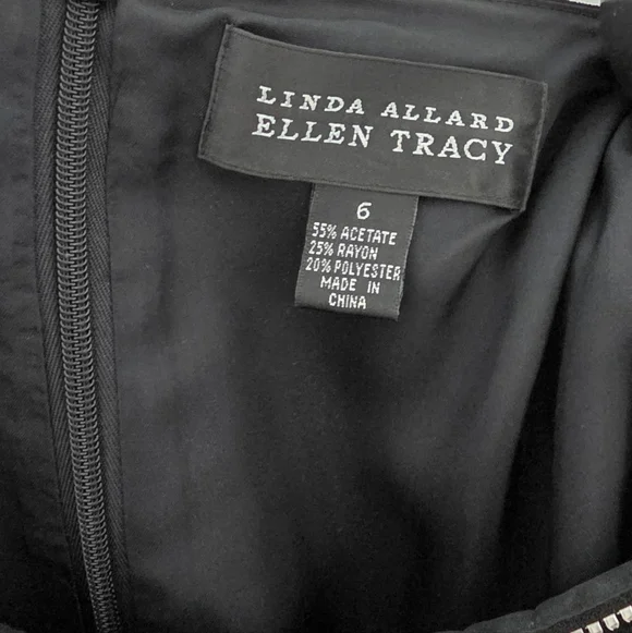 Ellen Tracy Linda Allard Vintage Rhinestone Embellished Maxi Formal Modest Dress - Picture 8 of 8